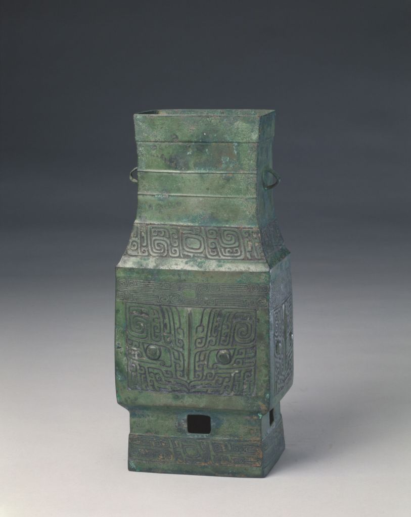 图片[1]-Square pot with animal face pattern-China Archive